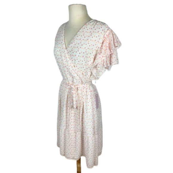 *SOLD* Rachel Parcell Flutter Sleeve Dot Dress NWT - Picture 4 of 6